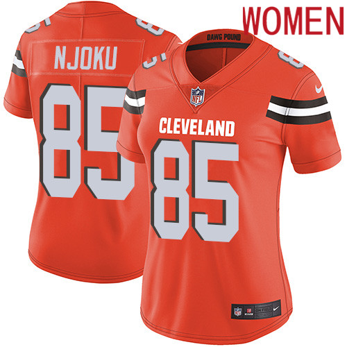 2019 Women Cleveland Browns #85 Njoku Orange Nike Vapor Untouchable Limited NFL Jersey->women nfl jersey->Women Jersey